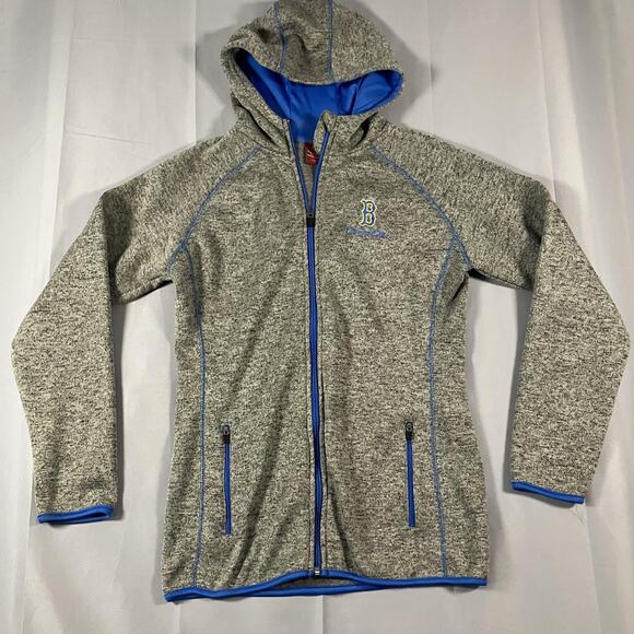 UCLA Bruins Jacket Womens XL Gray Blue Full Zip Hooded NCAA Basketball Colosseum - Picture 1 of 15
